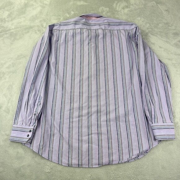 Robert Graham Button Up Long Sleeve Purple Shirt Men’s Size XL - Picture 13 of 13